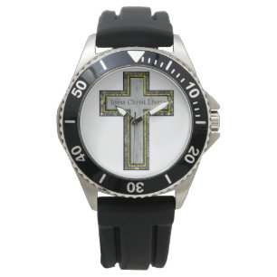 Behalt pünktlich mit Jesus. Armbanduhr