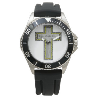 Behalt pünktlich mit Jesus. Armbanduhr