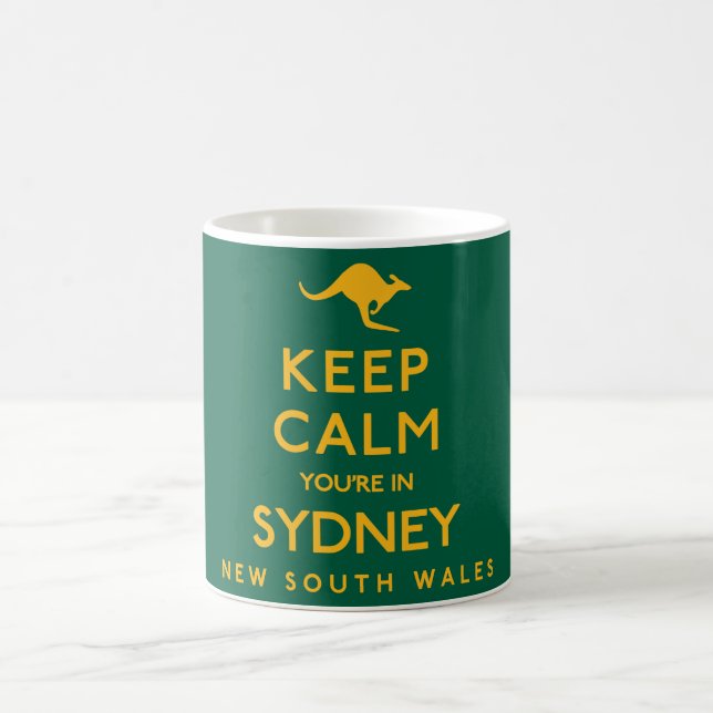 Behalt Ruhe, du bist in Sydney! Kaffeetasse (Mittel)