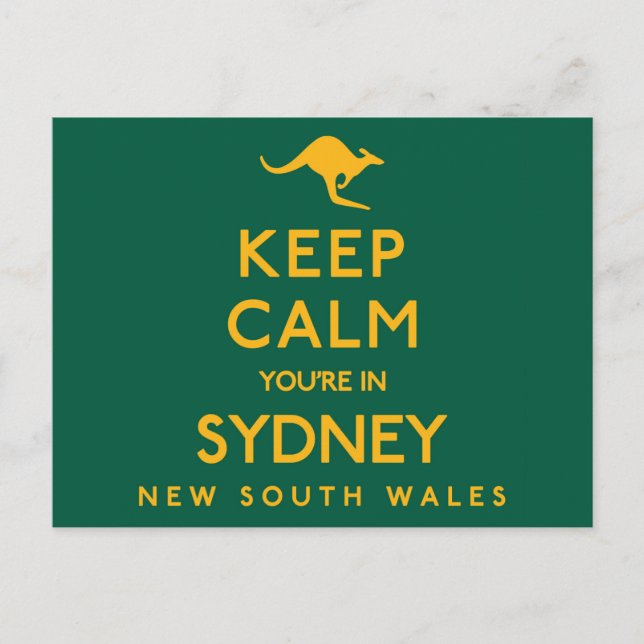 Behalt Ruhe, du bist in Sydney! Postkarte (Vorderseite)