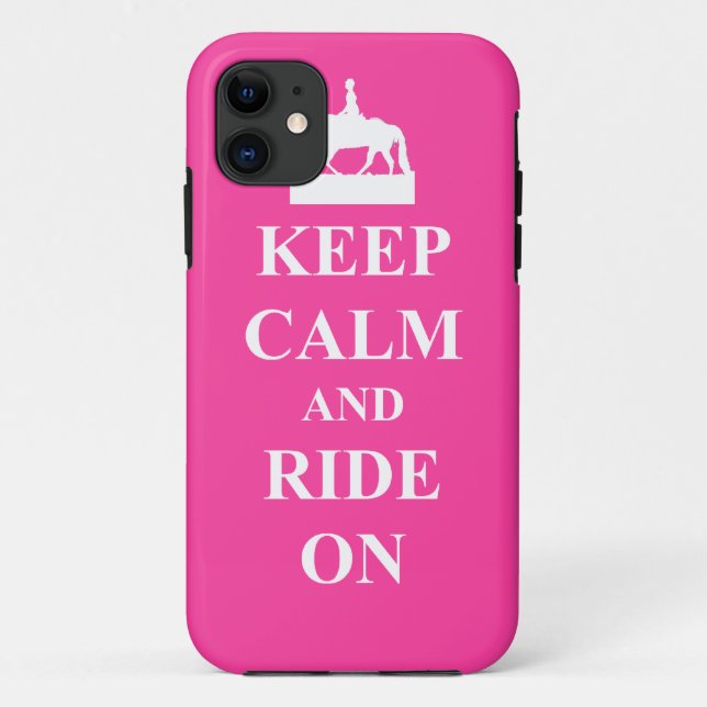 Behalt Ruhe & Fahrt auf (pink) Case-Mate iPhone Hülle (Rückseite)