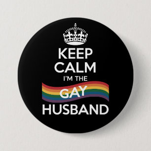 Behalt Ruhe ich bin der Gay Husband Ehefrau Vater Button