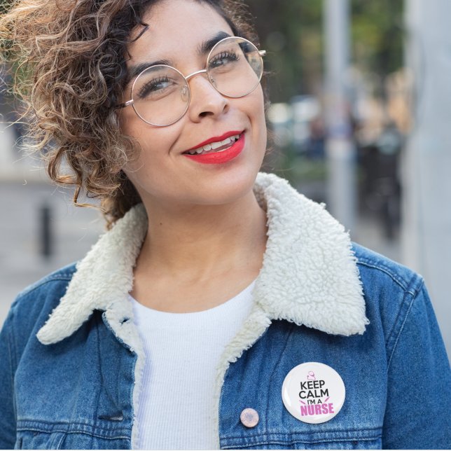 Behalt Ruhe, ich bin Krankenschwester Button (Von Creator hochgeladen)