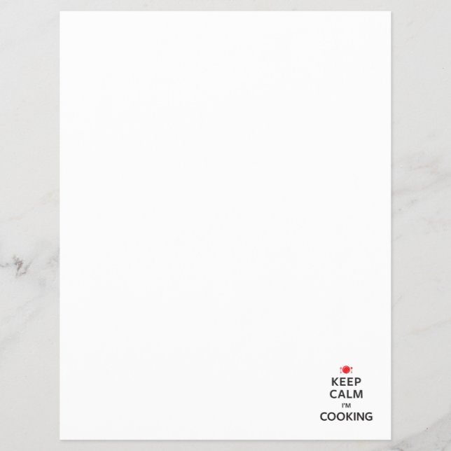 Behalt Ruhe, ich koche Flyer (Vorne)