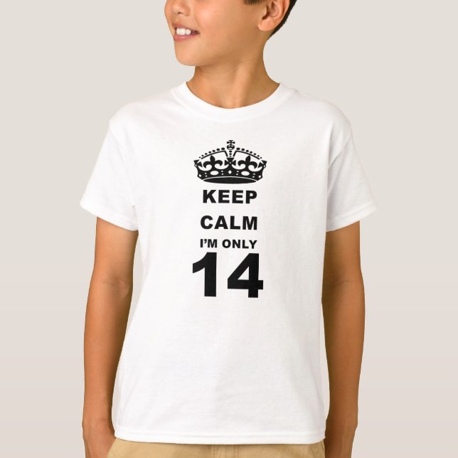 behalt Ruhe im nur 14 T - Shirt (Vorderseite)