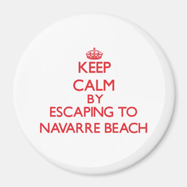 Behalt Ruhe, indem du nach Navarra Beach Florida e Magnet (Vorne)