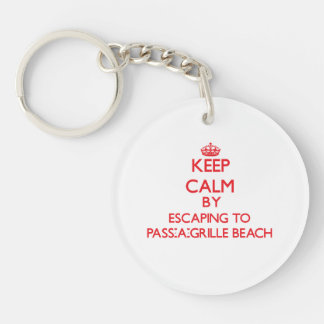 Behalt Ruhe, indem du nach Pass-A-Grille Beach Flo Schlüsselanhänger