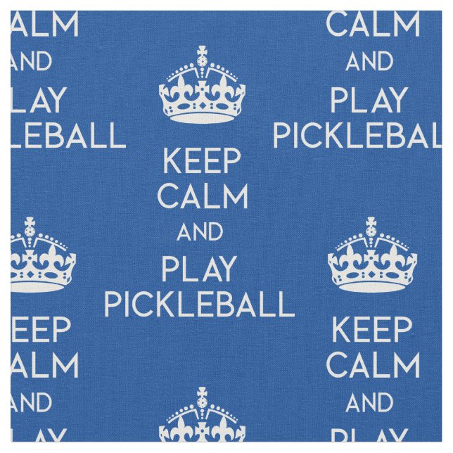 Behalt Ruhe - Pickleball (benutzerdefinierte Größe Stoff (Nahaufnahme)