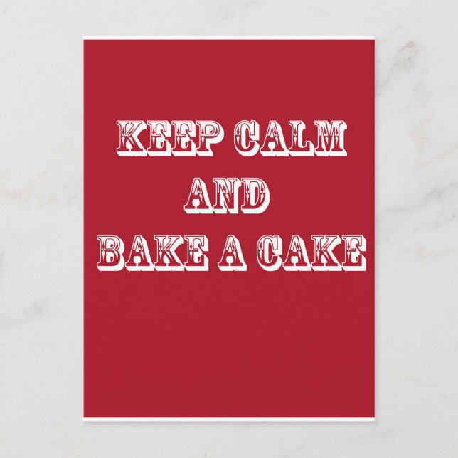 Behalt Ruhe! Postkarte (Vorderseite)