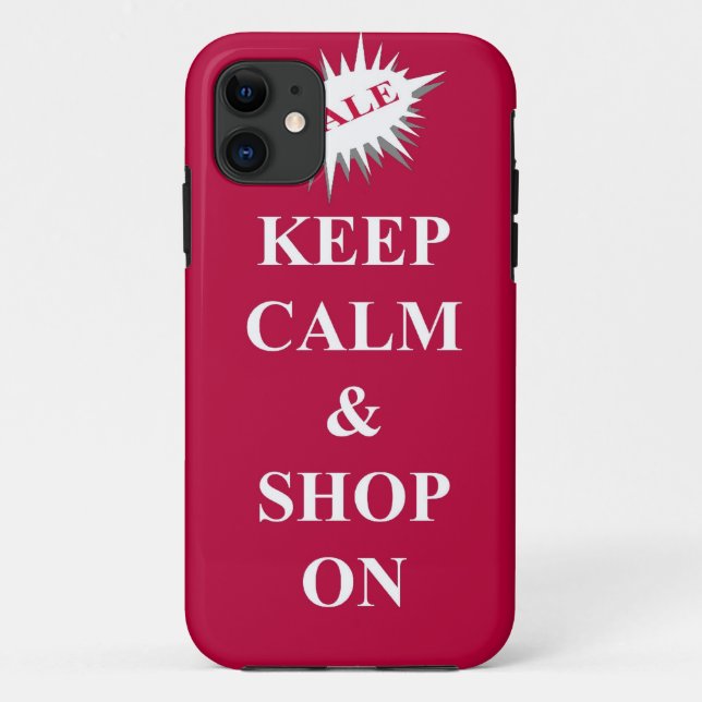 behalt Ruhe & Shop auf Case-Mate iPhone Hülle (Rückseite)