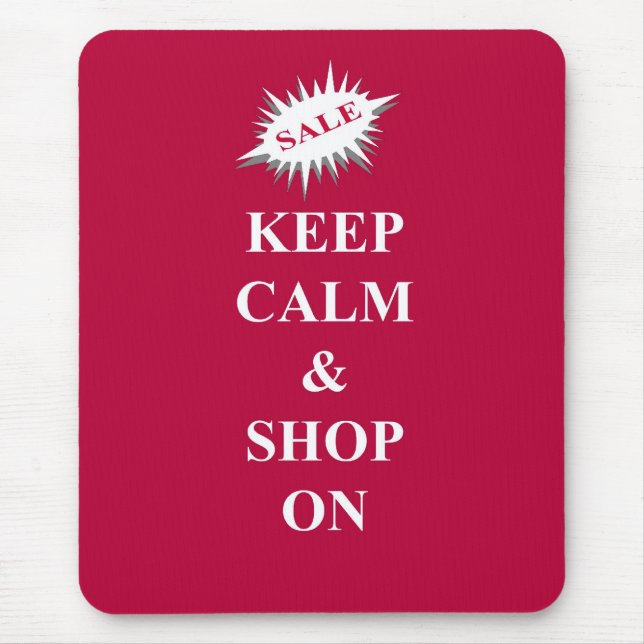 behalt Ruhe & Shop auf Mousepad (Vorne)