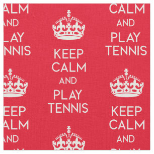 Behalt Ruhe - Tennis (nach Maß und Farbe) Stoff
