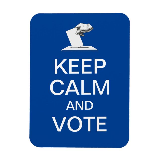 Behalt Ruhe und Abstimmung 2026 Magnet (Vertikal)