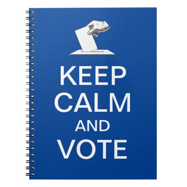 Behalt Ruhe und Abstimmung 2026 Notizblock (Vorderseite)