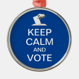 Behalt Ruhe und Abstimmung 2026 Ornament Aus Metall