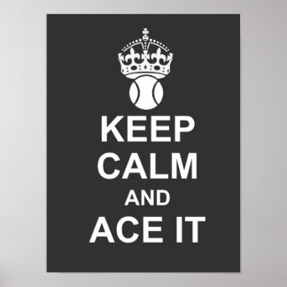 Behalt Ruhe und Ace It Poster