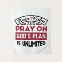 Behalt Ruhe und bete Gottes Plan ist unbegrenzt Zi