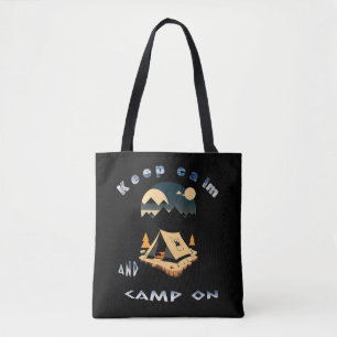 Behalt Ruhe und Camp auf Abenteuercamps