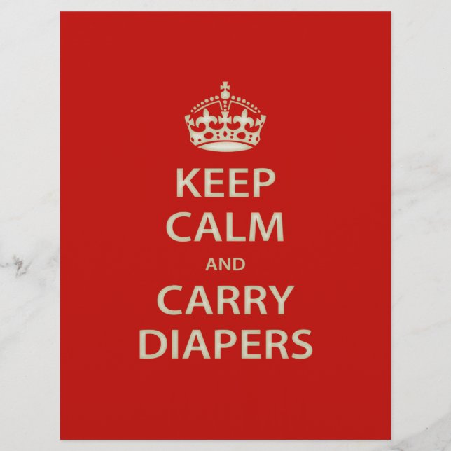 Behalt Ruhe und Carry Diapers (Vorderseite)