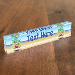 Behalt Ruhe und ... entspanne dich auf der Hängema Namensplakette