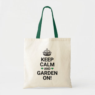 Behalt Ruhe und Garten an! Tragetasche