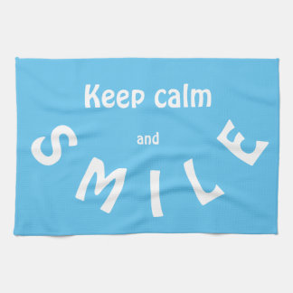 Behalt Ruhe und Lächeln Teetuch Geschirrtuch