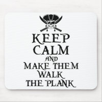 Behalt Ruhe und lass sie durch den Plank Pirate la
