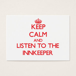 Behalt Ruhe und lausche dem Innkeeper