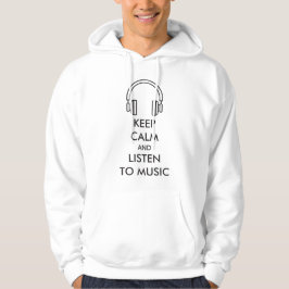 Behalt Ruhe und lausche Musik Hoodie - Perfekt für