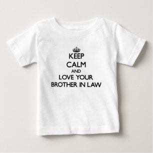 Behalt Ruhe und Liebe für deinen Schwiegersohn Baby T-shirt