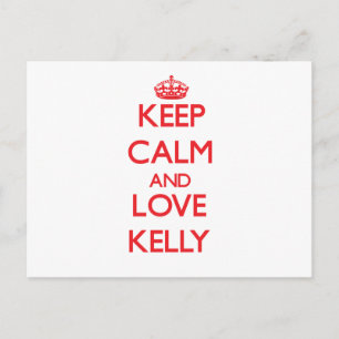 Behalt Ruhe und Liebe Kelly Postkarte