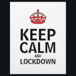 Behalt-Ruhe-und Lockdown-Poster Flyer<br><div class="desc">für Ruhe und Lockdown-Poster-Flyer</div>