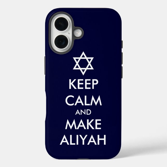 Behalt Ruhe und mache Aliyah Case-Mate iPhone Hülle (Rückseite)