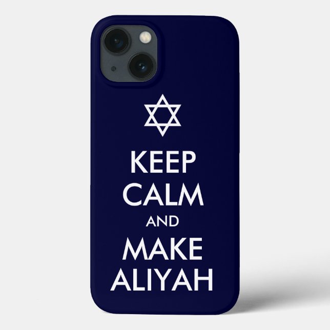 Behalt Ruhe und mache Aliyah Case-Mate iPhone Hülle (Rückseite)