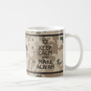 Behalt Ruhe und mache Aliyah Tasse