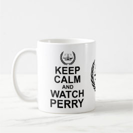Behalt Ruhe und Perry  Rechtlicher Spaß Tasse