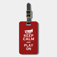 Behalt Ruhe und Play On (Baritone) Musikgeschenk