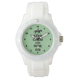 Behalt Ruhe und Reiten Armbanduhr