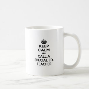 Behalt Ruhe und ruf einen besonderen Ed an. Lehrer Kaffeetasse