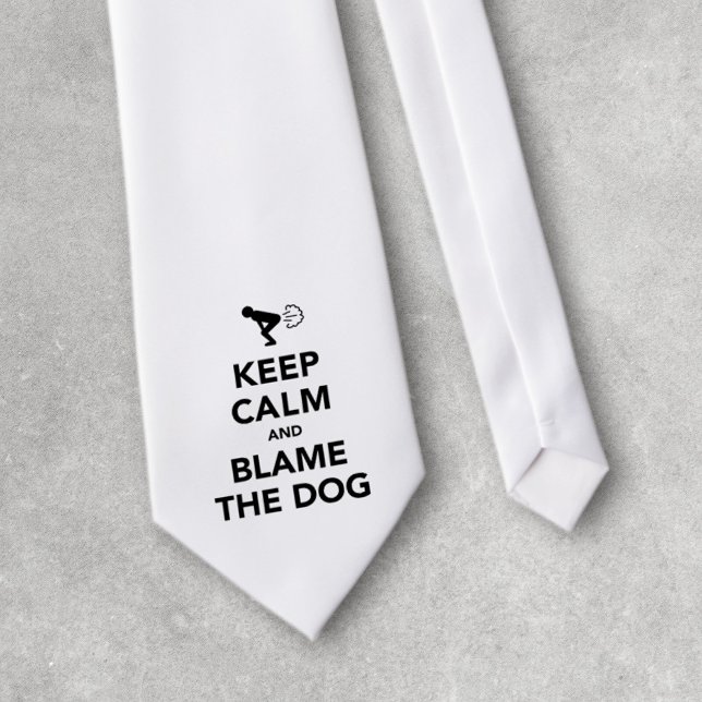 Behalt Ruhe und Schuld am Hund Krawatte (Von Creator hochgeladen)
