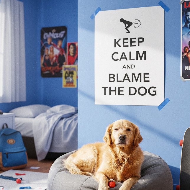 Behalt Ruhe und Schuld am Hund Poster (Von Creator hochgeladen)