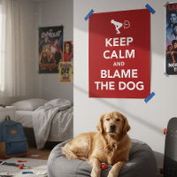 Behalt Ruhe und Schuld am Hund