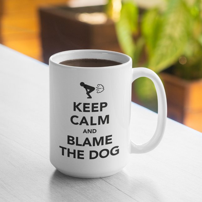 Behalt Ruhe und Schuld am Hund Tasse (Von Creator hochgeladen)