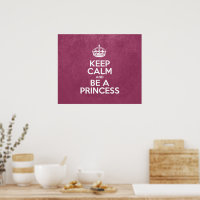 Behalt Ruhe und sei eine Prinzessin, rosa Leder, K