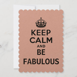 Behalt Ruhe und sei fabelhaft Einladung