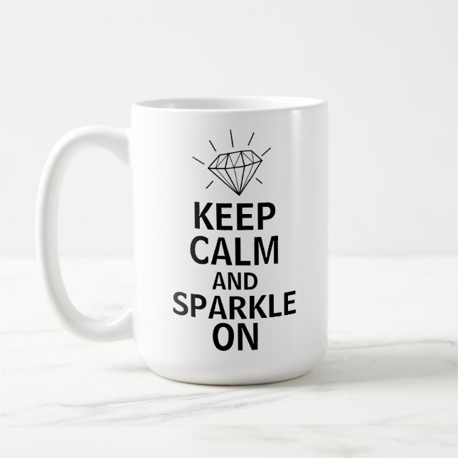 Behalt Ruhe und Sparkle auf dem sonnigen Juwelier  Kaffeetasse (Links)