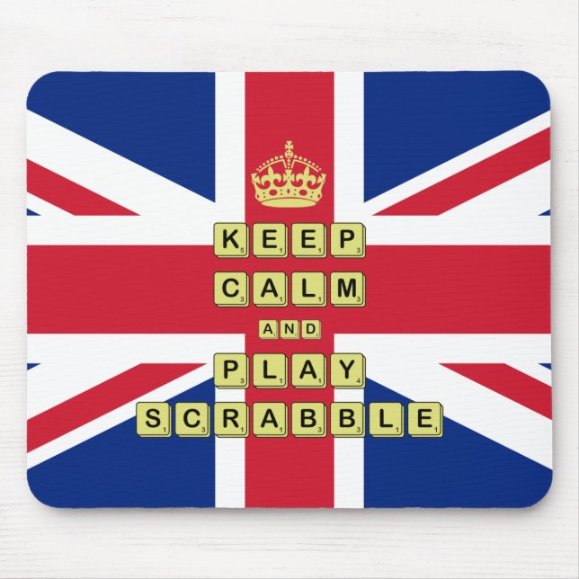 Behalt Ruhe und Spiel Mousepad (Vorne)