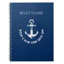 Behalt Ruhe und tauche auf, Anchor Navy Blau