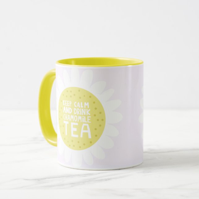 Behalt Ruhe und trinken Tee Tasse (Vorderseite Links)