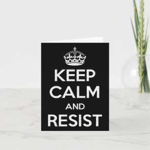 Behalt Ruhe und Widerstandskraft Trumps lustiges A Karte